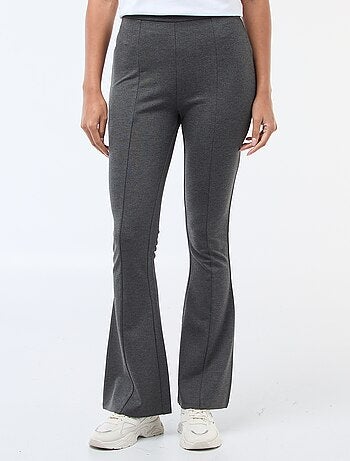 Pantaloni flare in maglia ultra-stretch