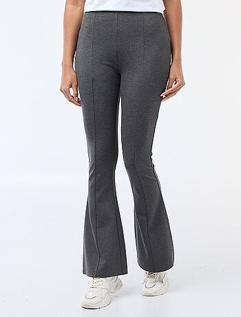 Pantaloni flare in maglia ultra-stretch