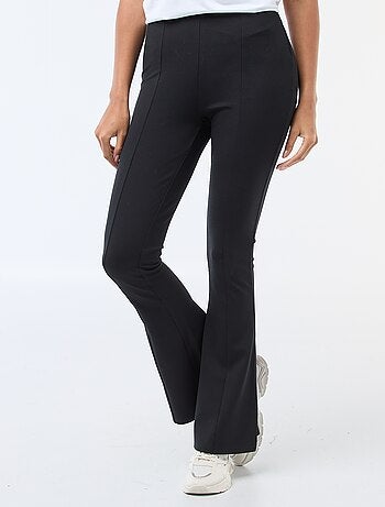 Pantaloni flare in maglia ultra-stretch