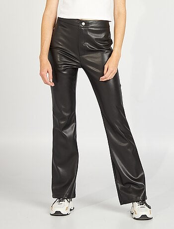 Pantaloni flare in similpelle - Kiabi