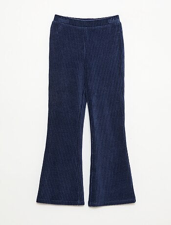 Pantaloni flare in velluto a coste