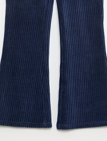 Pantaloni flare in velluto a coste