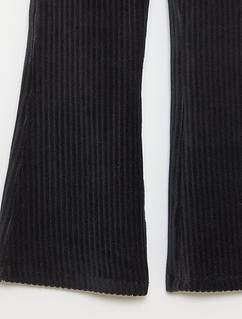 Pantaloni flare in velluto a coste