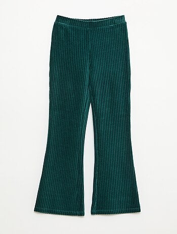 Pantaloni flare in velluto a coste