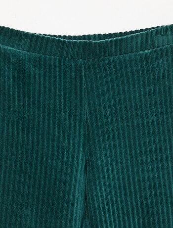 Pantaloni flare in velluto a coste