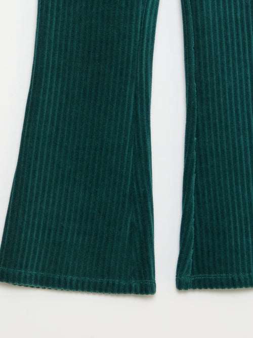 Pantaloni flare in velluto a coste - Kiabi