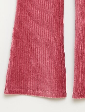 Pantaloni flare in velluto a coste