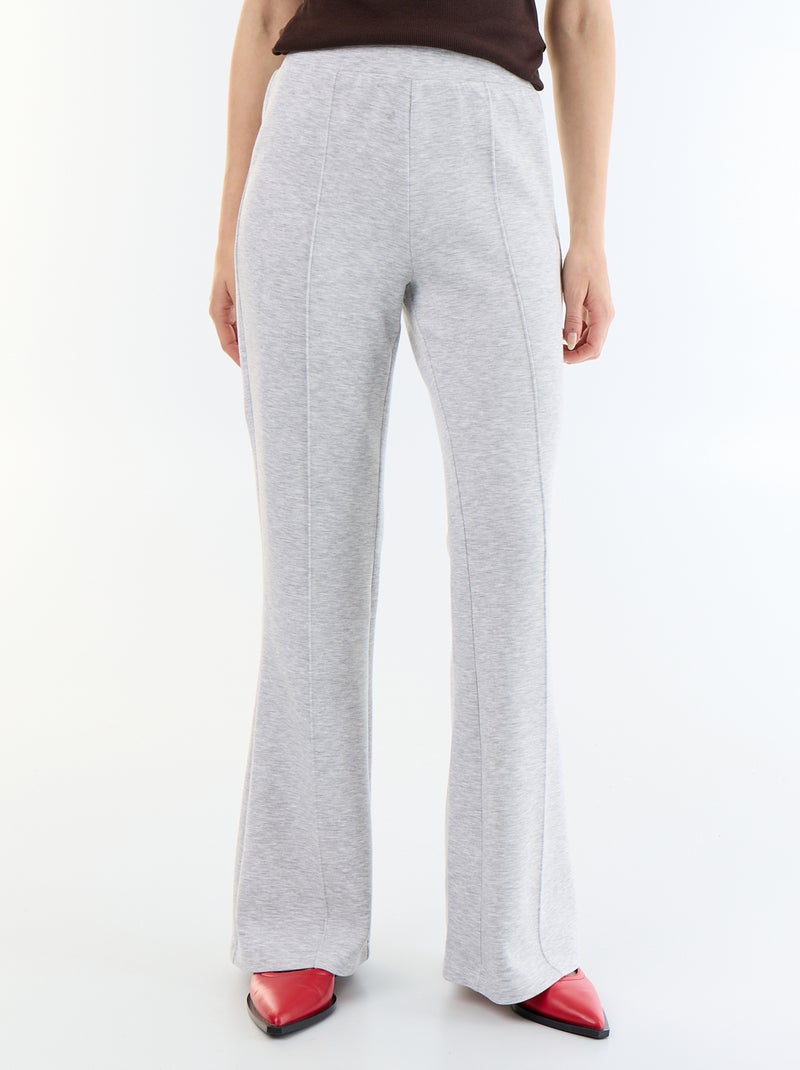 Pantaloni flare morbidi Grigio - Kiabi