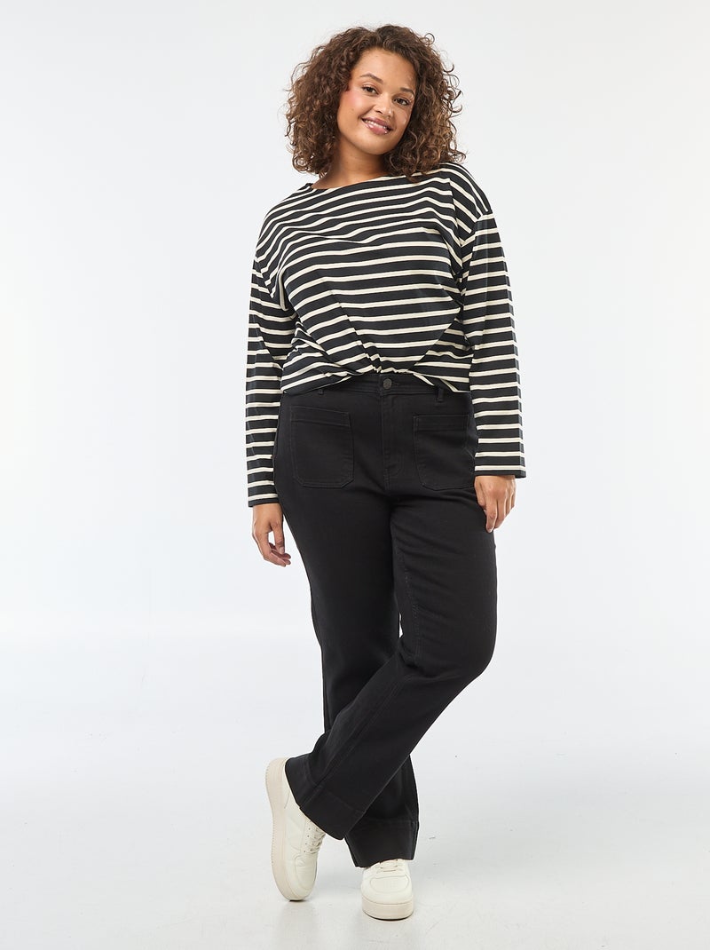 Pantaloni flare Nero - Kiabi