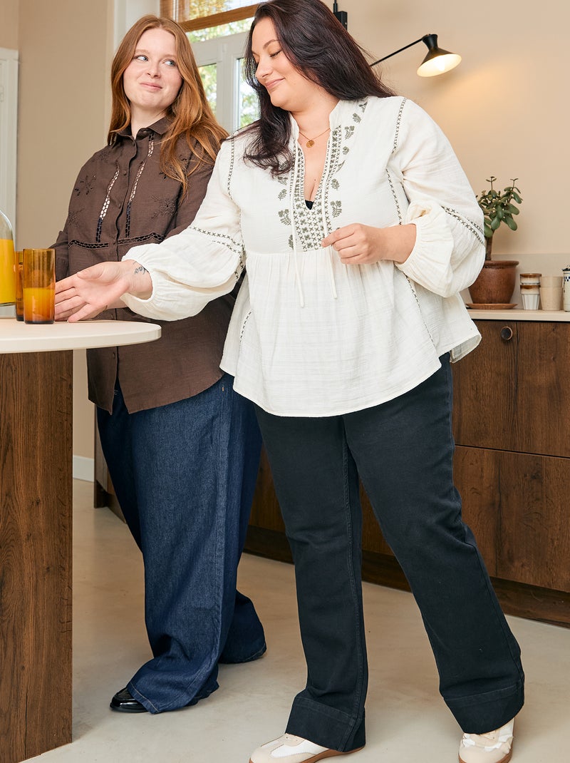 Pantaloni flare Nero - Kiabi