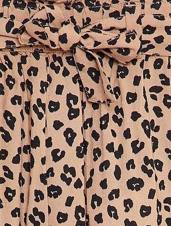 Pantaloni fluide à cintura