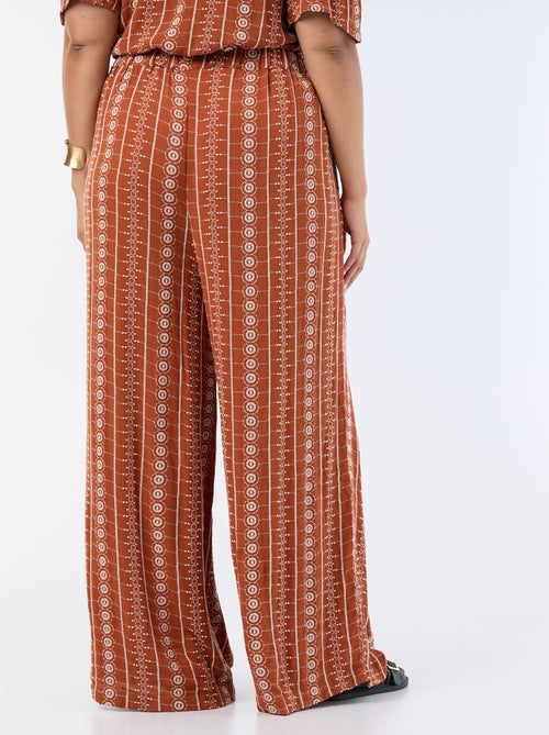 Pantaloni fluidi con ricami - Kiabi