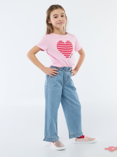 Pantaloni fluidi effetto jeans - Kiabi