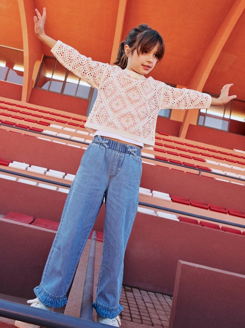 Pantaloni fluidi effetto jeans - Kiabi