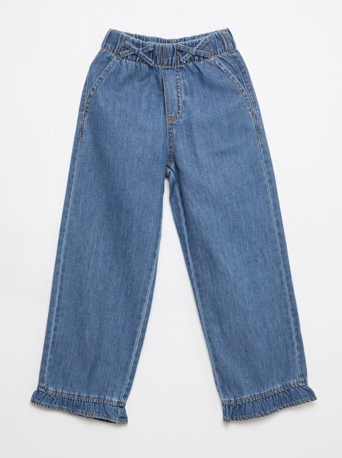 Pantaloni fluidi effetto jeans - Kiabi