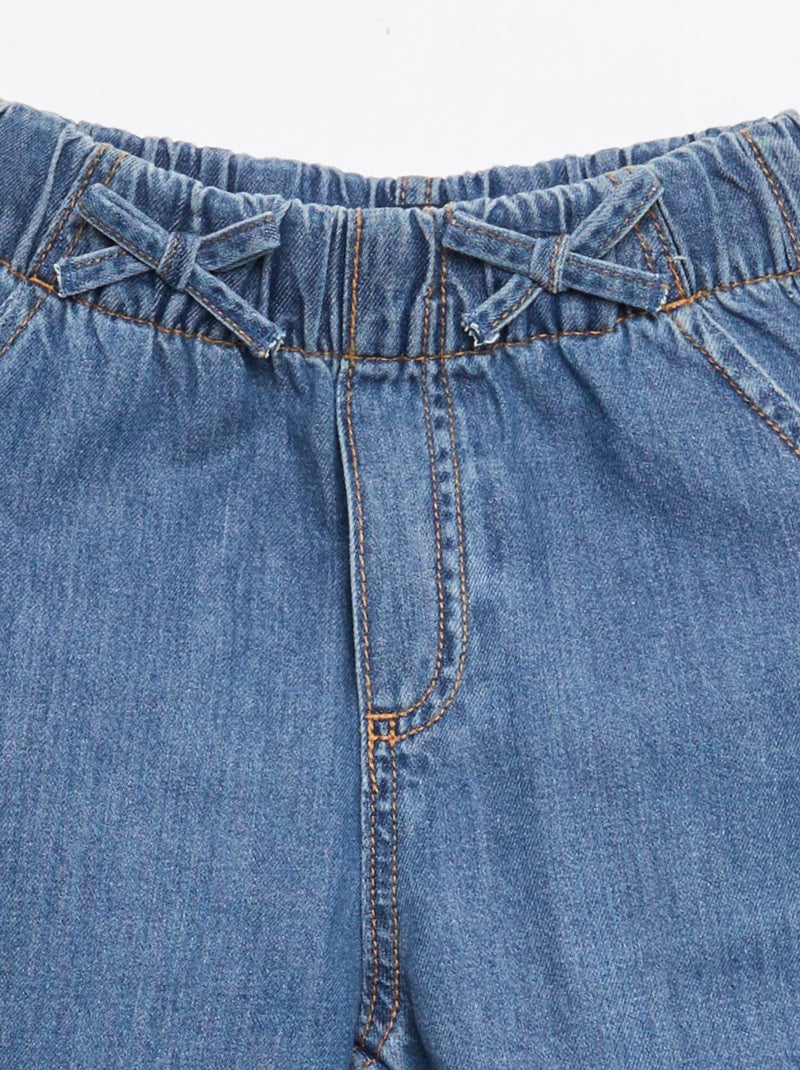 Pantaloni fluidi effetto jeans Blu scuro - Kiabi