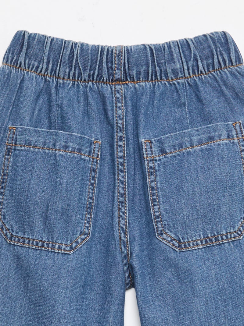 Pantaloni fluidi effetto jeans Blu scuro - Kiabi