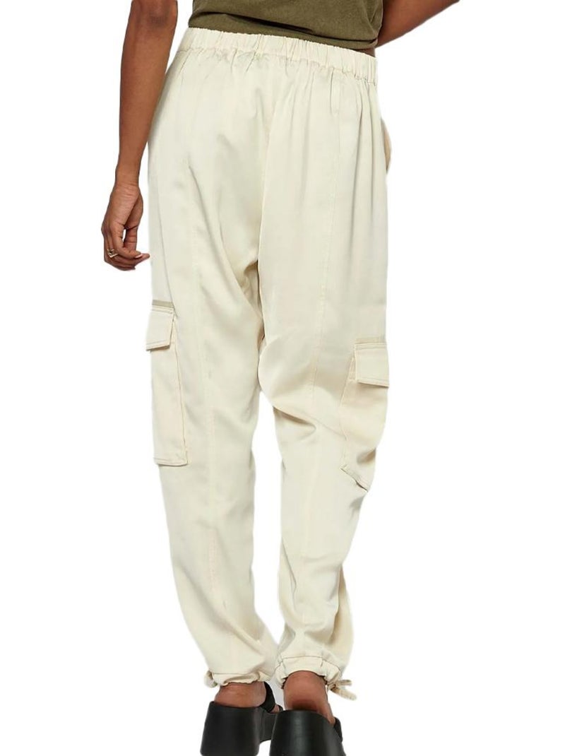 Pantaloni Fluido Donna Kaporal Ecru - Kiabi