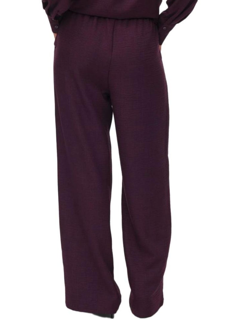 Pantaloni Fluido Donna Vero Moda Viola prugna - Kiabi