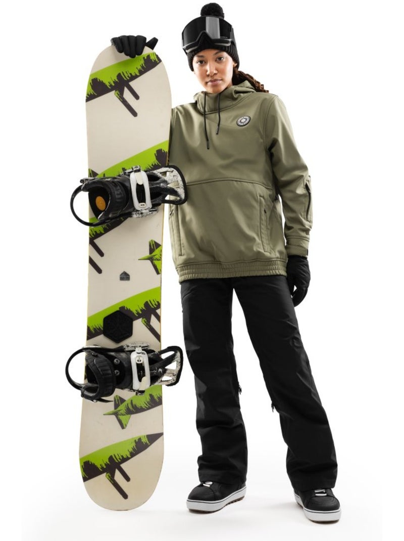 Pantaloni hardhsell da snowboard donna donna p5-w aino Nero - Kiabi