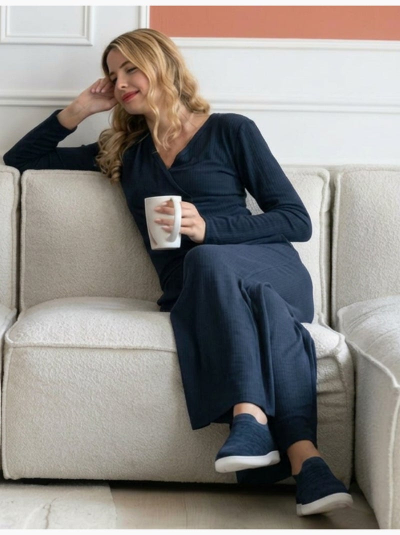 Pantaloni homewear donna Isotoner Blu marino - Kiabi