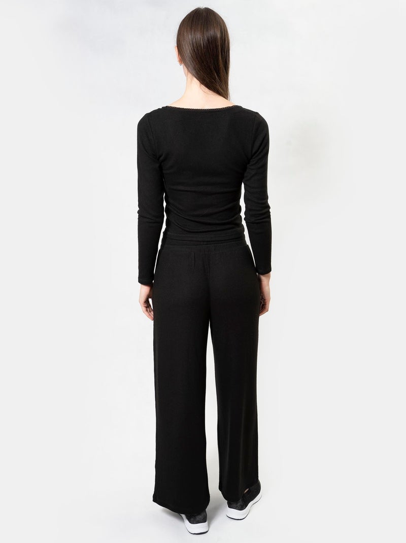Pantaloni homewear donna Isotoner Nero - Kiabi