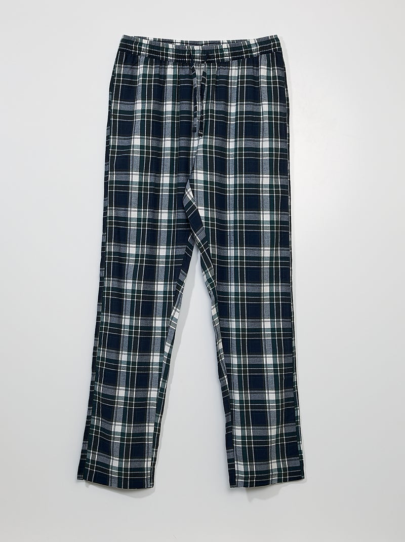 Pantaloni homewear in flanella VERDE - Kiabi