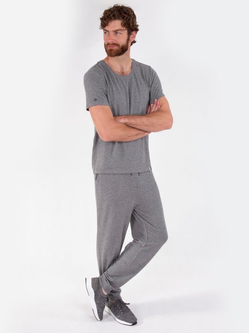 Pantaloni homewear uomo Isotoner Grigio melangiato - Kiabi