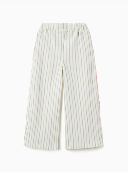 Pantaloni in cotone a righe con nastri ric rac - Kiabi Pantaloni in cotone a righe con nastri ric rac - Kiabi