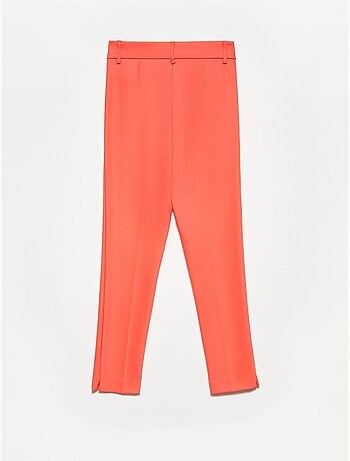 Pantaloni in cotone a vita alta a gamba dritta dilvin
