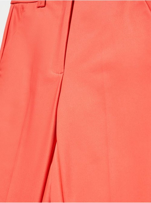 Pantaloni in cotone a vita alta a gamba dritta dilvin - Kiabi