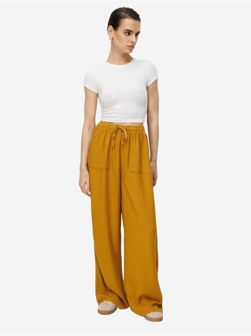Pantaloni in cotone a vita media, gamba dritta e chiusura con laccetto mixray - Kiabi Pantaloni in cotone a vita media, gamba dritta e chiusura con laccetto mixray - Kiabi