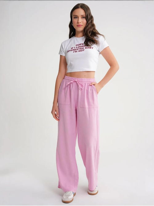 Pantaloni in cotone a vita media, gamba dritta e chiusura con laccetto mixray - Kiabi Pantaloni in cotone a vita media, gamba dritta e chiusura con laccetto mixray - Kiabi