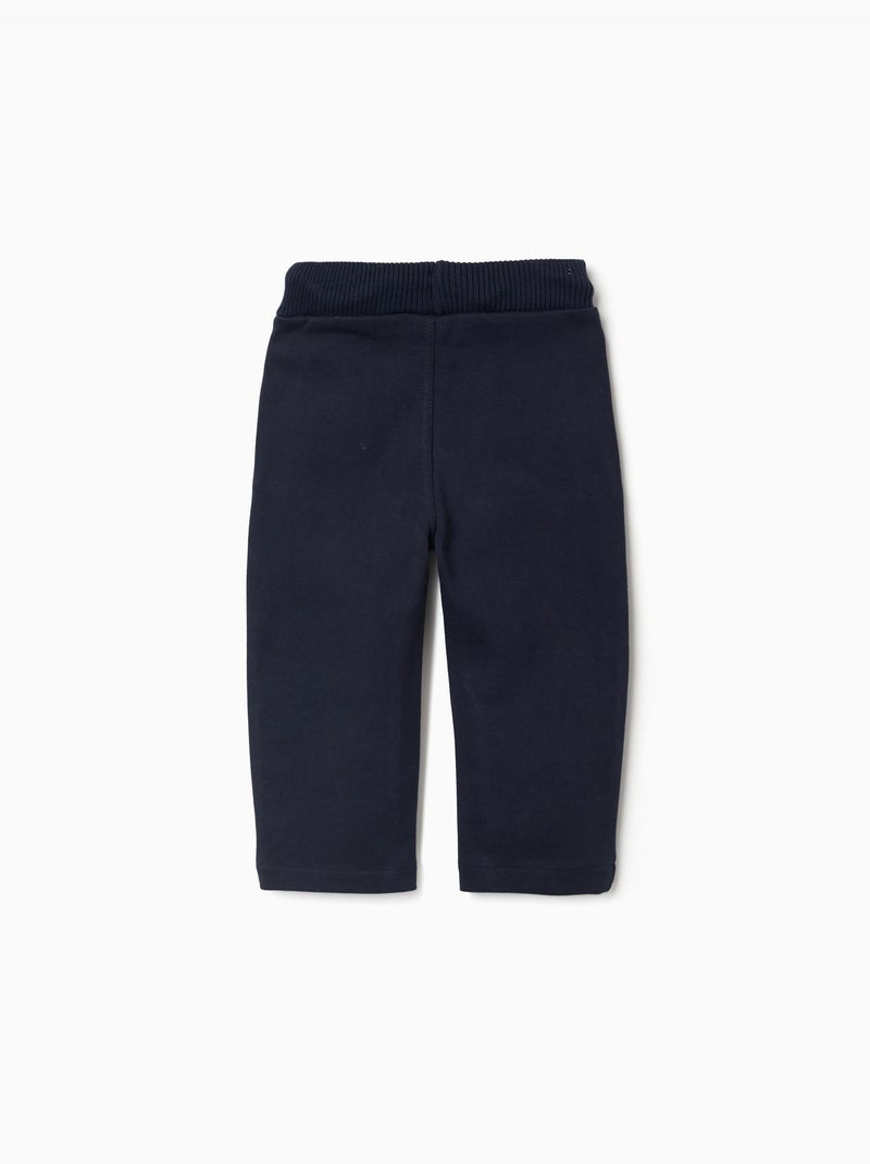 Pantaloni in cotone con coulisse Blu scuro - Kiabi