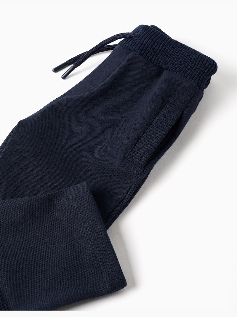 Pantaloni in cotone con coulisse Blu scuro - Kiabi