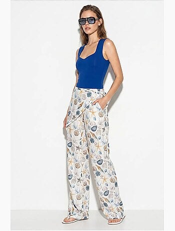 Pantaloni in cotone lucci