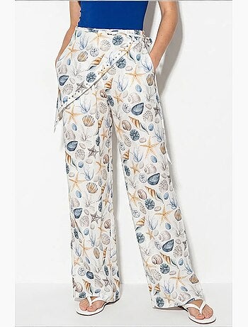Pantaloni in cotone lucci