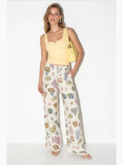Pantaloni in cotone lucci - Kiabi Pantaloni in cotone lucci - Kiabi