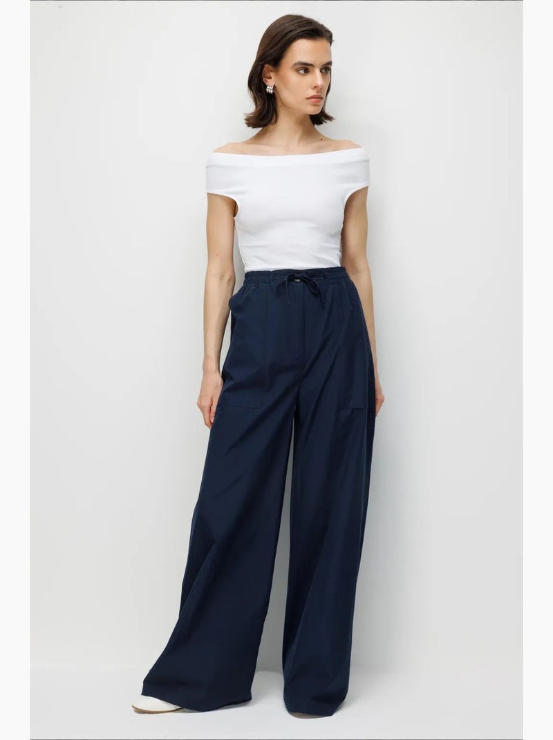 Pantaloni in cotone mixray Blu marino - Kiabi