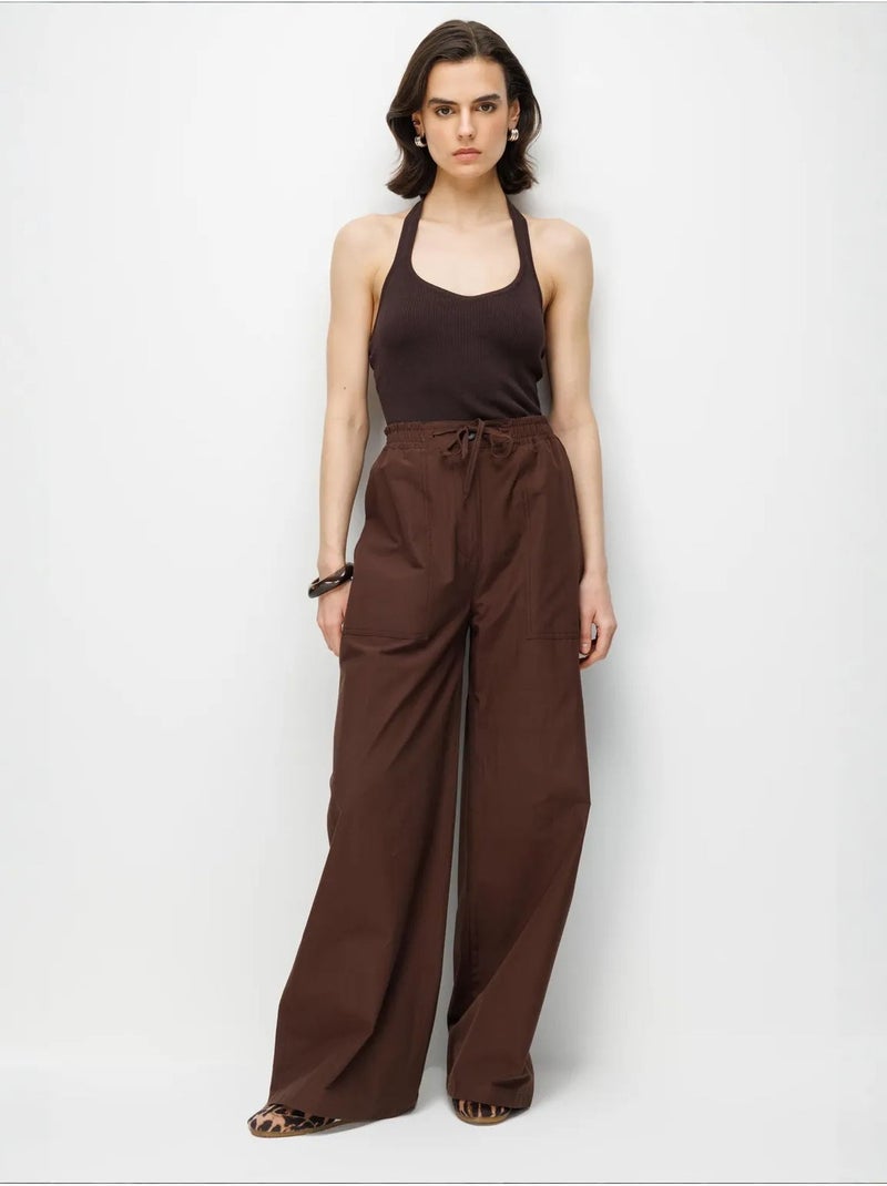 Pantaloni in cotone mixray Marrone cioccolato - Kiabi