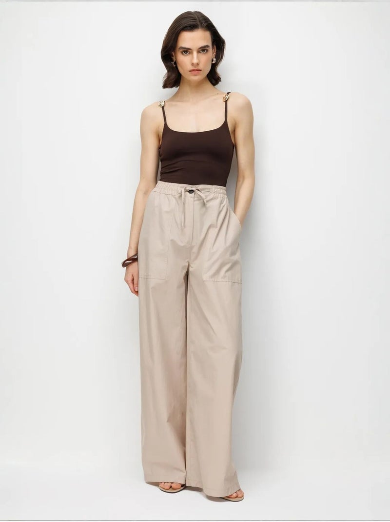 Pantaloni in cotone mixray Sabbia - Kiabi