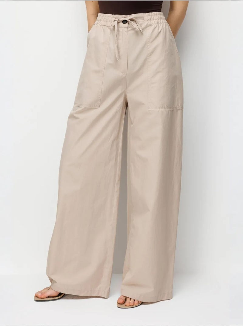 Pantaloni in cotone mixray Sabbia - Kiabi