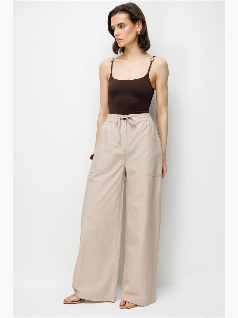 Pantaloni in cotone mixray Sabbia - Kiabi