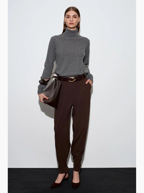 Pantaloni in crêpe a gamba ampia a vita alta da donna dilvin - Kiabi Pantaloni in crêpe a gamba ampia a vita alta da donna dilvin - Kiabi
