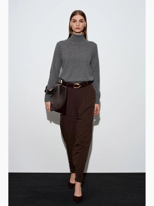 Pantaloni in crêpe a gamba ampia a vita alta da donna dilvin - Kiabi Pantaloni in crêpe a gamba ampia a vita alta da donna dilvin - Kiabi