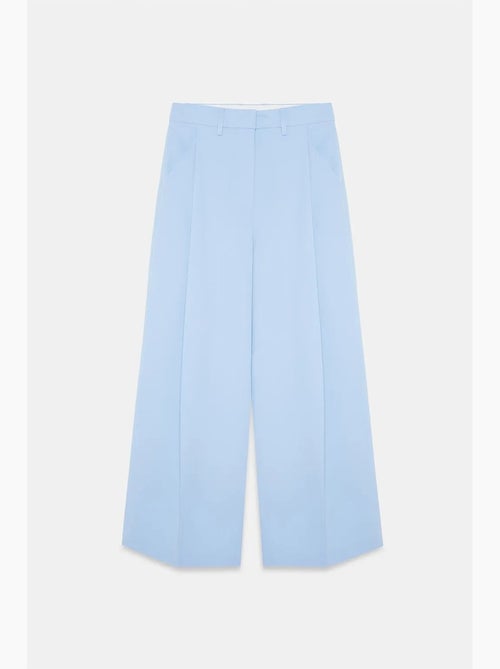 Pantaloni in crêpe a gamba ampia a vita alta dilvin - Kiabi Pantaloni in crêpe a gamba ampia a vita alta dilvin - Kiabi