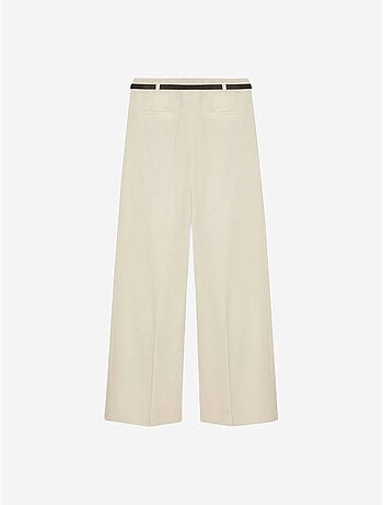 Pantaloni in crêpe a gamba ampia con cintura da donna dilvin