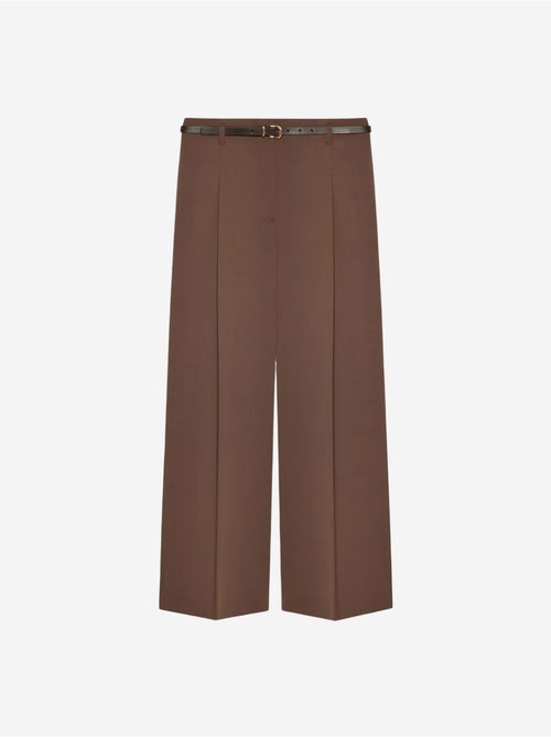 Pantaloni in crêpe a gamba ampia con cintura da donna dilvin - Kiabi Pantaloni in crêpe a gamba ampia con cintura da donna dilvin - Kiabi