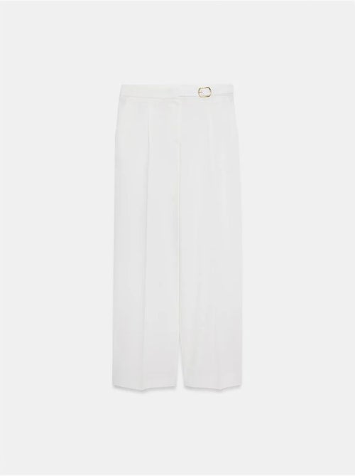 Pantaloni in crêpe a gamba ampia con cintura dilvin - Kiabi Pantaloni in crêpe a gamba ampia con cintura dilvin - Kiabi