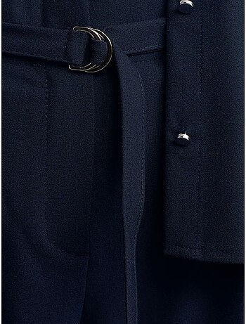 Pantaloni in crêpe a gamba ampia con cintura dilvin